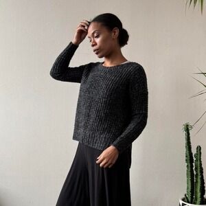 BCBGeneration grey and black chunky knit sweater